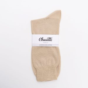 Premium Thin 100% Cotton Socks - Oatmeal